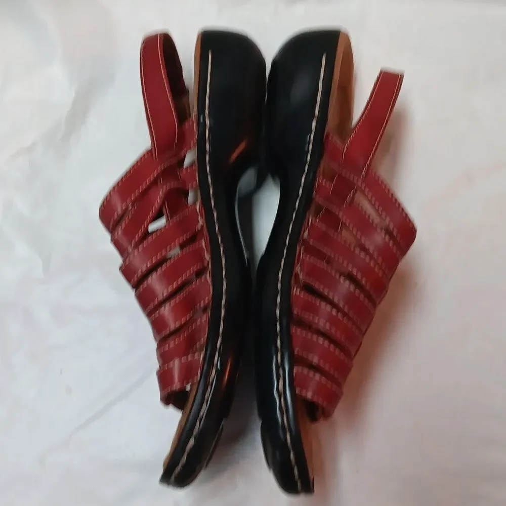 Naturalizer Comfort Women's Cinnamon Brown Hook And Loop Sandals Size 8.5M